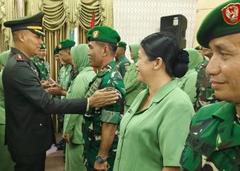 24 Personel Kodim Kutai Timur Naik Pangkat, Ini Pesan Dandim