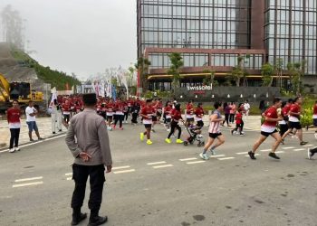 Polres PPU Pastikan Kelancaran  Swissotel Nusantara Anniversary Run 2025 di IKN
