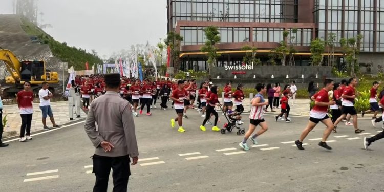 Polres PPU Pastikan Kelancaran  Swissotel Nusantara Anniversary Run 2025 di IKN