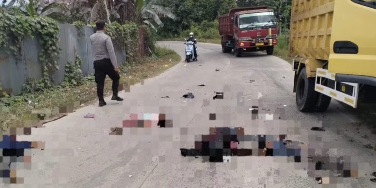 Kecelakaan Maut di Paser Belengkong, 4 Orang Tewas di Tempat