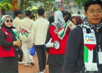 Kapolres Bontang Pimpin Pengamanan Aksi Bela Palestina