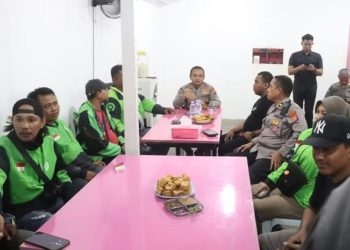 Kapolres Berau Ajak Komunitas Ojol Kamtibmas Ngopi Bareng