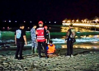 Tim Gabungan Gelar Operasi Pencarian Remaja Tenggelam di Pantai Kemala 