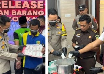 1,3 Kilogram Sabu dari 8 Kasus Narkotika di Berau Dimusnahkan