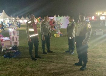 Regu 1 Peleton Siaga Amankan Lomba Dangdut dan Ekonomi Kreatif 