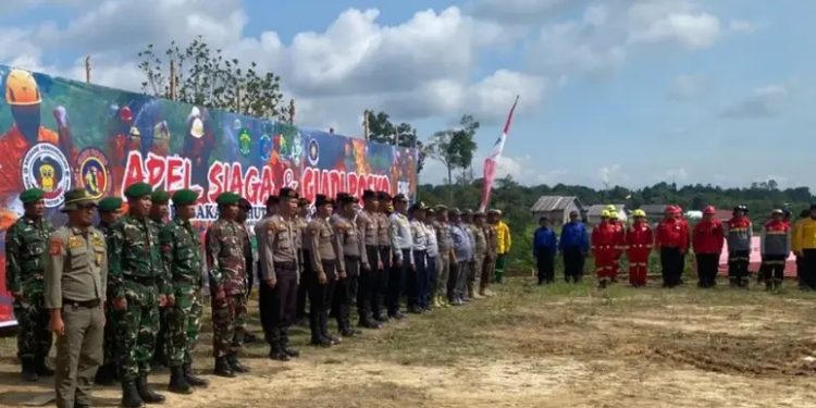 Polres Paser Apel Siaga dan Gladi Posko Kebakaran Hutan dan Lahan
