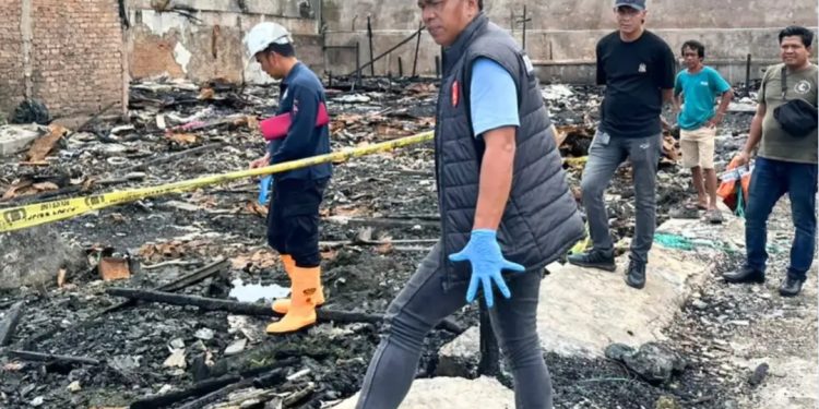 Kebakaran 20 Bangunan di Gang Selamat Samarinda, Puslabfor Olah TKP