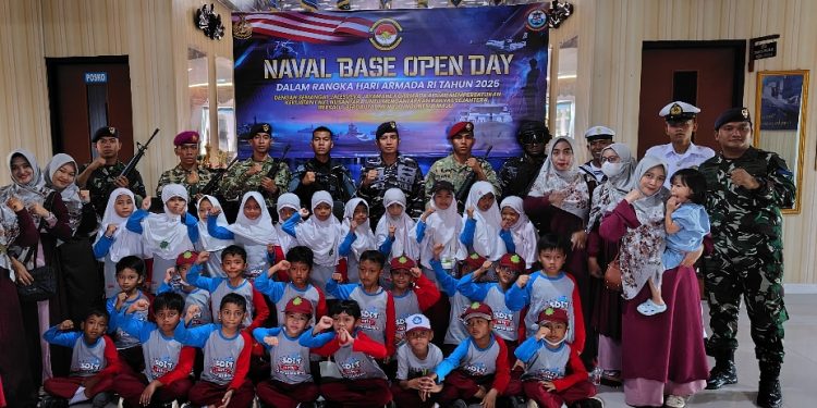 Murid TK dan SD Ikuti Naval Base Open Day Digelar Lanal Sangatta