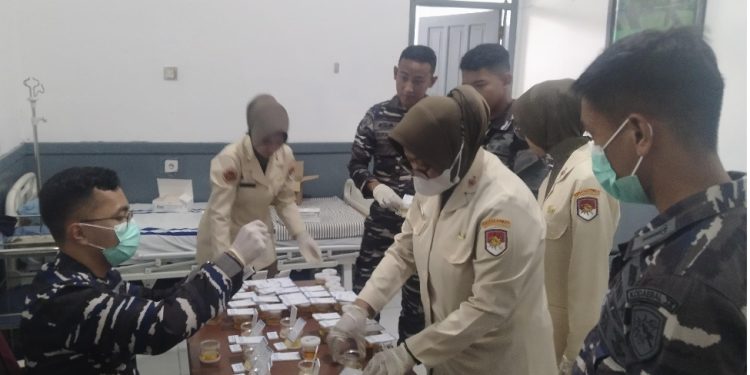 Semua Personel Lanal Sangatta Dites Urine Mendadak, Hasilnya Negatif