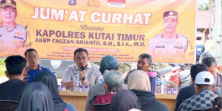 Polres Kutai Timur Serap Aspirasi Warga Pantai Kenyamukan 