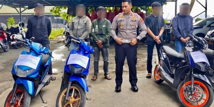 Satlantas Polresta Samarinda Amankan 4 Motor Dipakai Balap Liar