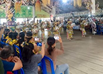 Polsek Muara Ancalong Amankan Kegiatan Natal Bamag di Busang