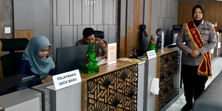 Polwan SPKT Jadi Garda Depan Pelayanan Publik di Polres Kutai Timur