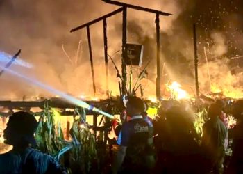 Kebakaran di Tabang Hanguskan Rumah dan Bangunan Walet