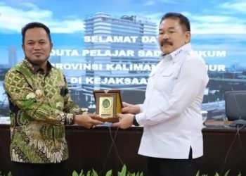 Duta Pelajar Sadar Hukum Kaltim Bertemu Jaksa Agung