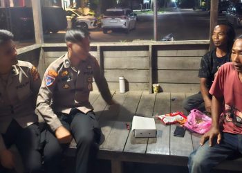 Perkuat Keamanan Lingkungan, Satuan Binmas Polres Galang Pam Swakarsa