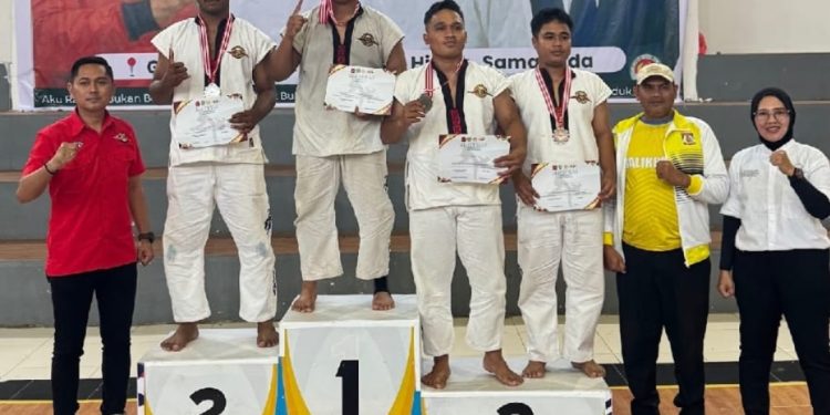 Personel Brimob Kaltim Raih Perunggu Tarung Derajat Kualifikasi Porprov