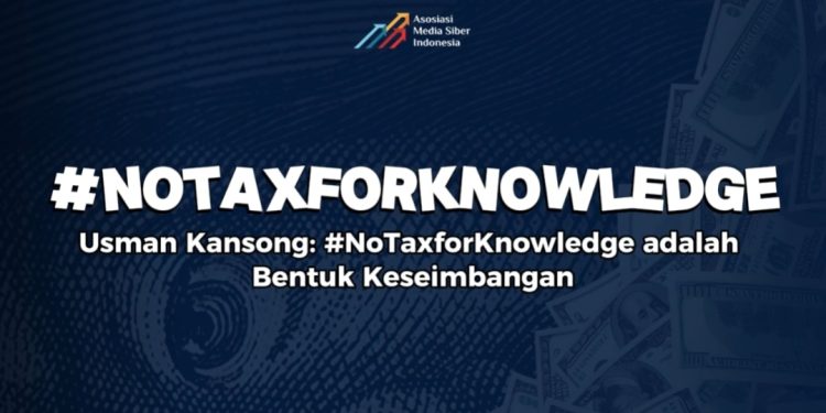 AMSI Kampanye #NoTaxforKnowledge Demi Masa Depan Media