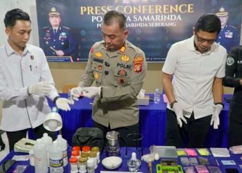 Polsek Samarinda Seberang Ungkap Jaringan Narkoba, Dua Residivis Ditangkap