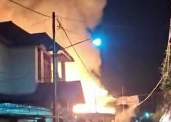 Kebakaran di Lambung Mangkurat, Empat Rumah Hangus 