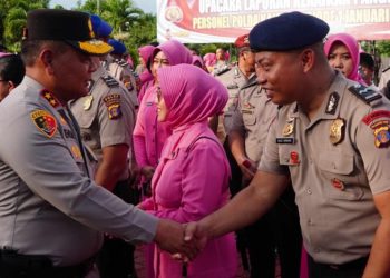Kado Tahun Baru, 81 Personel Brimob Kaltim Naik Pangkat 