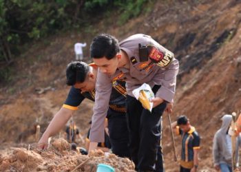 Polres Kutai Timur Tanam Jagung di Lahan Eks Tambang 25 Hektare