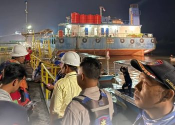 Tim SAR Sisir Sungai Mahakam Sangasanga Cari Karyawan Tenggelam 