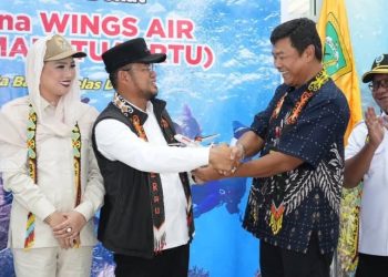 Penerbangan Perdana Wings Air Berau–Maratua Resmi Dibuka