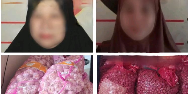 Curi Puluhan Karung Bawang, Dua Wanita di Samarinda Diringkus Polisi