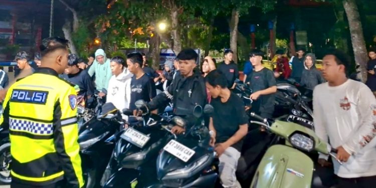 32 Unit Motor Terjaring Operasi Balap Liar di Samarinda,  Seorang Kabur Saat Pemeriksaan 