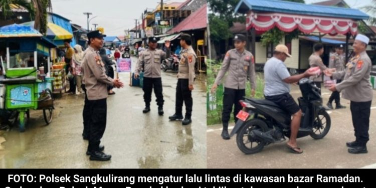 Ragam Kegiatan Polsek di Kutai Timur, Amankan Bazar hingga Bagi Takjil