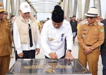 Jembatan Nibung Diresmikan Gubernur, Pangkas Akses 140 Km