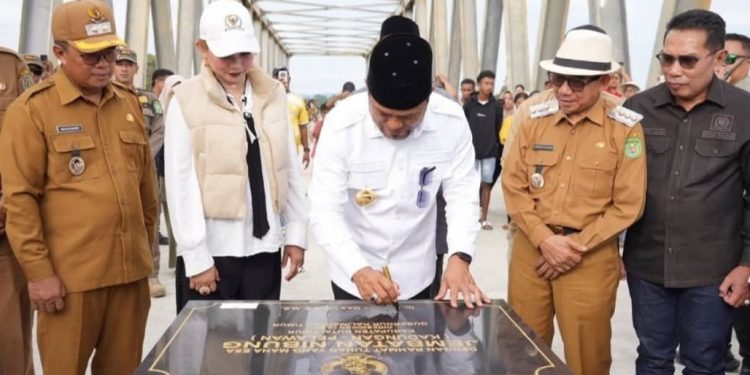 Jembatan Nibung Diresmikan Gubernur, Pangkas Akses 140 Km