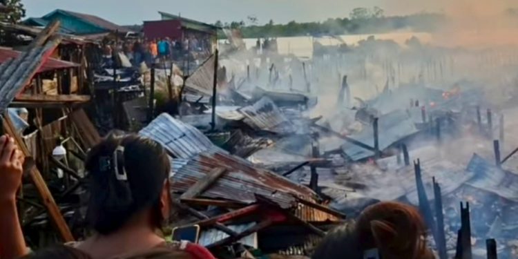 Gudang BBM Terbakar, 34 Rumah di Muara Adang Paser Hangus