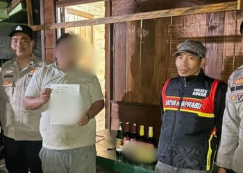 Polsek Tabang Sita Miras Ilegal di Dua Lokasi