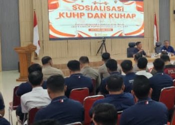 Satreskrim Polres Kutai Timur Sosialisasikan KUHP dan KUHAP Baru 
