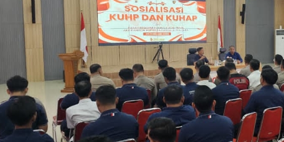 Satreskrim Polres Kutai Timur Sosialisasikan KUHP dan KUHAP Baru