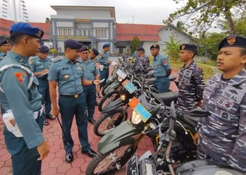 Lanal Sangatta Cek Kendaraan Dinas Jelang HUT Pomal