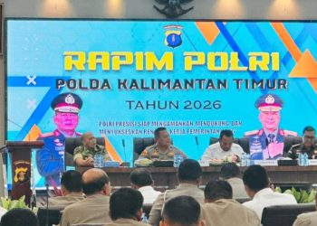 Hadiri Rapim, Kapolres Siap Amankan Pasokan Pangan dan Energi di Kutai Timur 