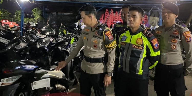 Polresta Samarinda Bubarkan Balap Liar, 20 Motor Diamankan