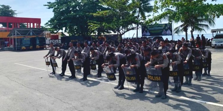Simulasi Dalmas, Polda Kaltim Tingkatkan Kesiapan Hadapi Aksi Massa