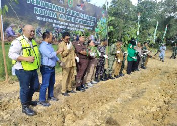 Kodim 0909/KTM Tanam Puluhan Ribu Pohon Ulin di Telaga Batu Arang