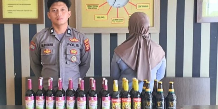 Diduga Jual Miras Ilegal, Wanita di Berau Diamankan Polisi