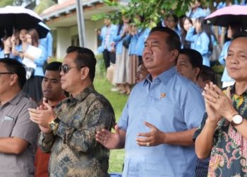 Ekti Imanuel Hadiri Doa Bersama Pembangunan Gedung Rektorat STT Tenggarong