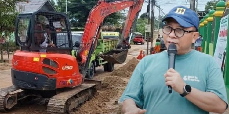 Wawali Pimpin Gotong Royong Penanganan Banjir di Lempake