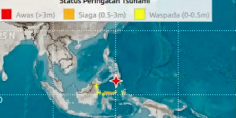Gempa Magnitudo 7,7 Guncang Sangihe, Kutai Timur Masuk Status Waspada