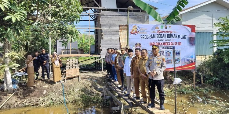 Polres Kutai Timur Luncurkan Program Bedah Rumah 8 Unit