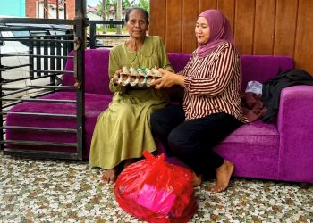 Sakunar Silent Community Bagikan Sembako dan Santunan Anak Yatim di Sangatta
